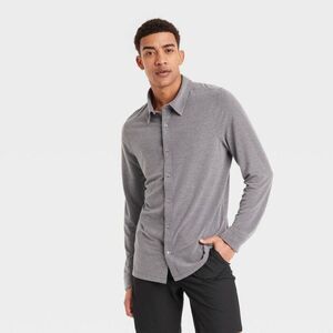 All In Motion - Men's Long Sleeve Commuter Shirt - All In Motion H Gray
